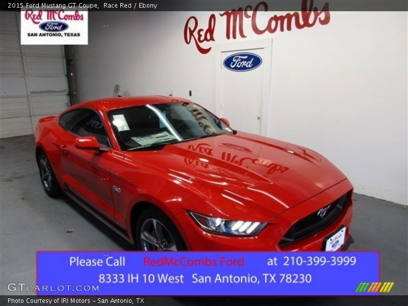 Race Red / Ebony 2015 Ford Mustang GT Coupe