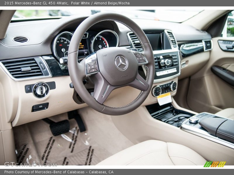 Polar White / Almond Beige/Mocha 2015 Mercedes-Benz GL 450 4Matic