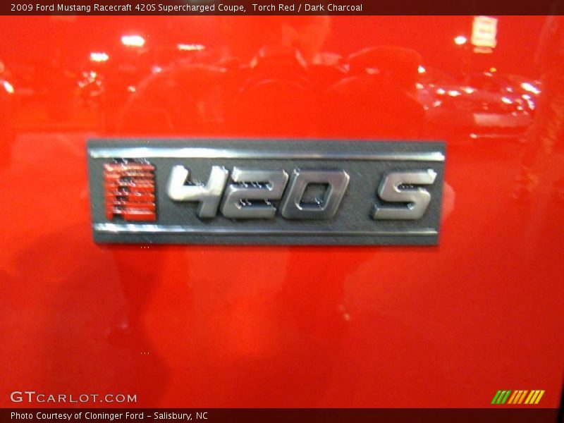 Torch Red / Dark Charcoal 2009 Ford Mustang Racecraft 420S Supercharged Coupe