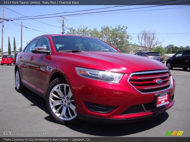 Ruby Red / Charcoal Black 2014 Ford Taurus Limited