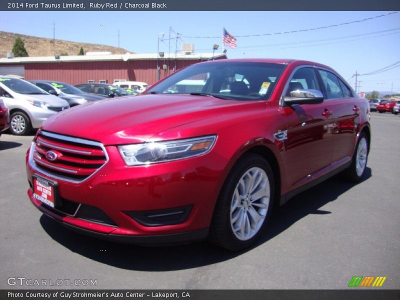 Ruby Red / Charcoal Black 2014 Ford Taurus Limited