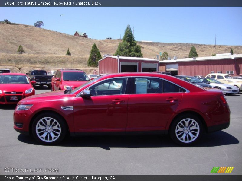 Ruby Red / Charcoal Black 2014 Ford Taurus Limited
