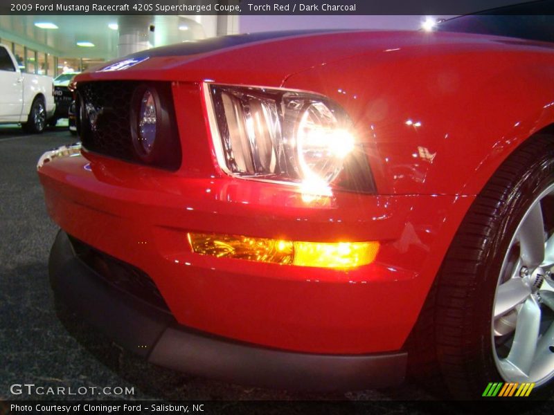 Torch Red / Dark Charcoal 2009 Ford Mustang Racecraft 420S Supercharged Coupe