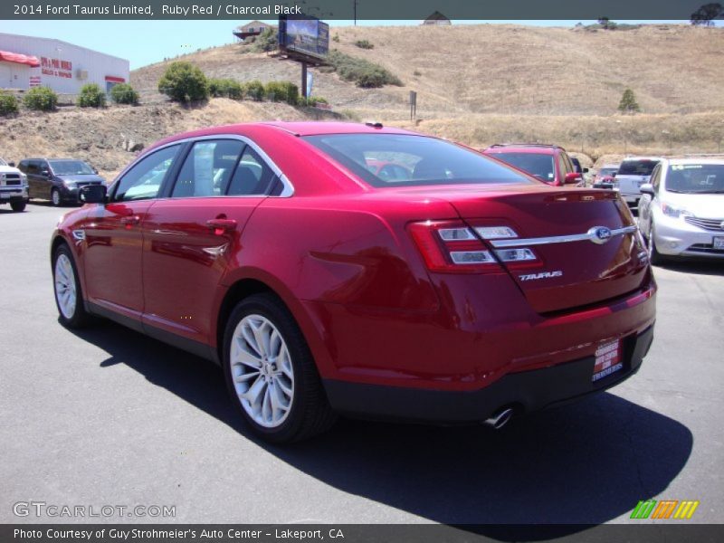 Ruby Red / Charcoal Black 2014 Ford Taurus Limited