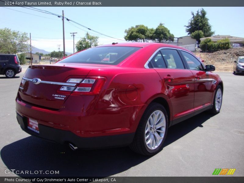 Ruby Red / Charcoal Black 2014 Ford Taurus Limited