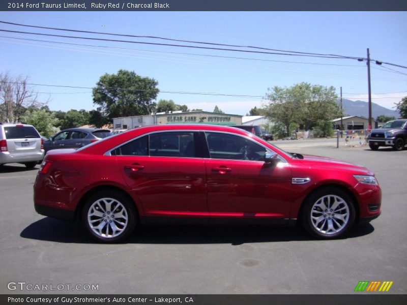 Ruby Red / Charcoal Black 2014 Ford Taurus Limited