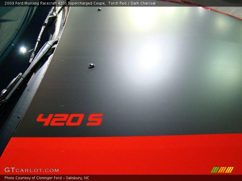 Torch Red / Dark Charcoal 2009 Ford Mustang Racecraft 420S Supercharged Coupe