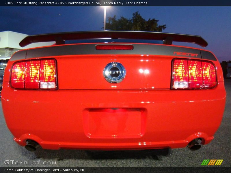 Torch Red / Dark Charcoal 2009 Ford Mustang Racecraft 420S Supercharged Coupe