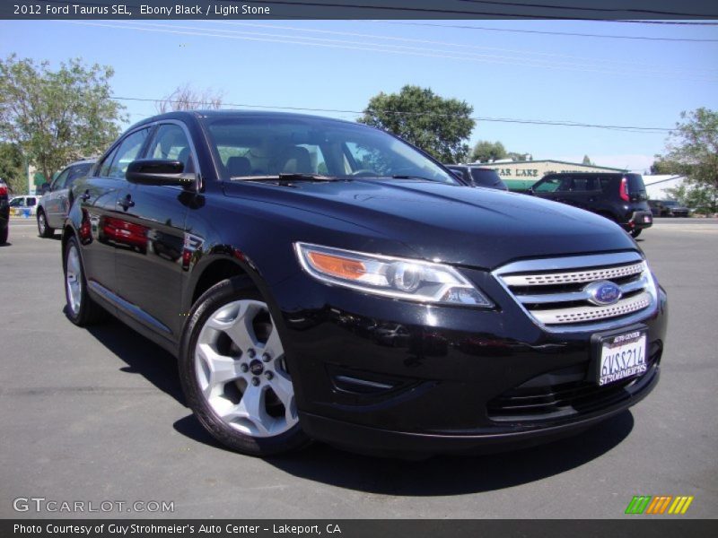 Ebony Black / Light Stone 2012 Ford Taurus SEL