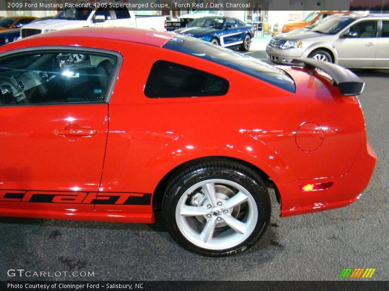 Torch Red / Dark Charcoal 2009 Ford Mustang Racecraft 420S Supercharged Coupe