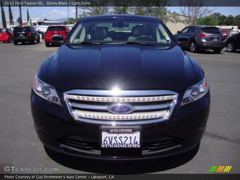 Ebony Black / Light Stone 2012 Ford Taurus SEL