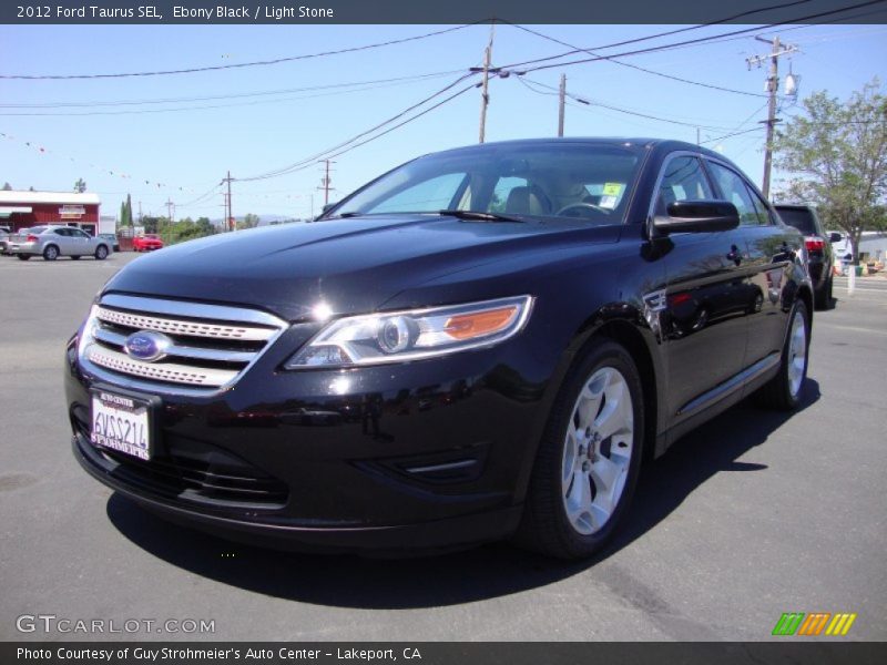 Ebony Black / Light Stone 2012 Ford Taurus SEL