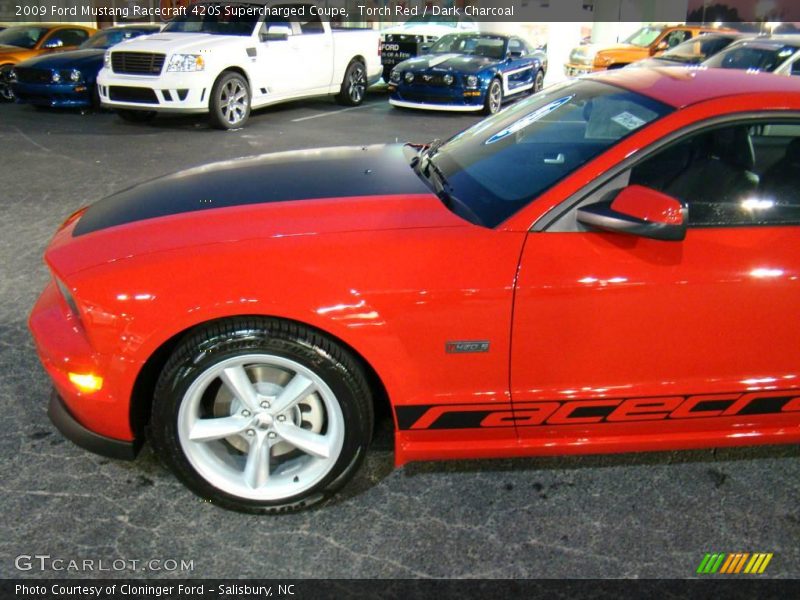 Torch Red / Dark Charcoal 2009 Ford Mustang Racecraft 420S Supercharged Coupe