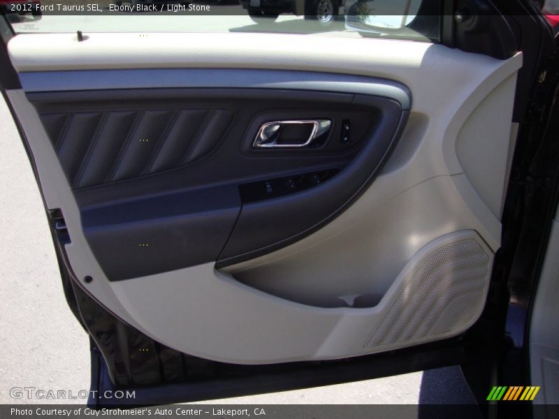 Ebony Black / Light Stone 2012 Ford Taurus SEL