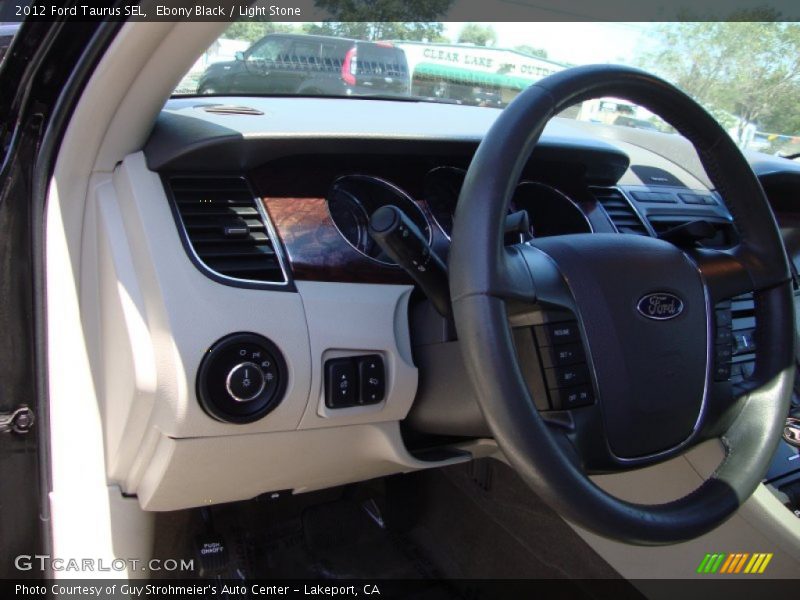 Ebony Black / Light Stone 2012 Ford Taurus SEL