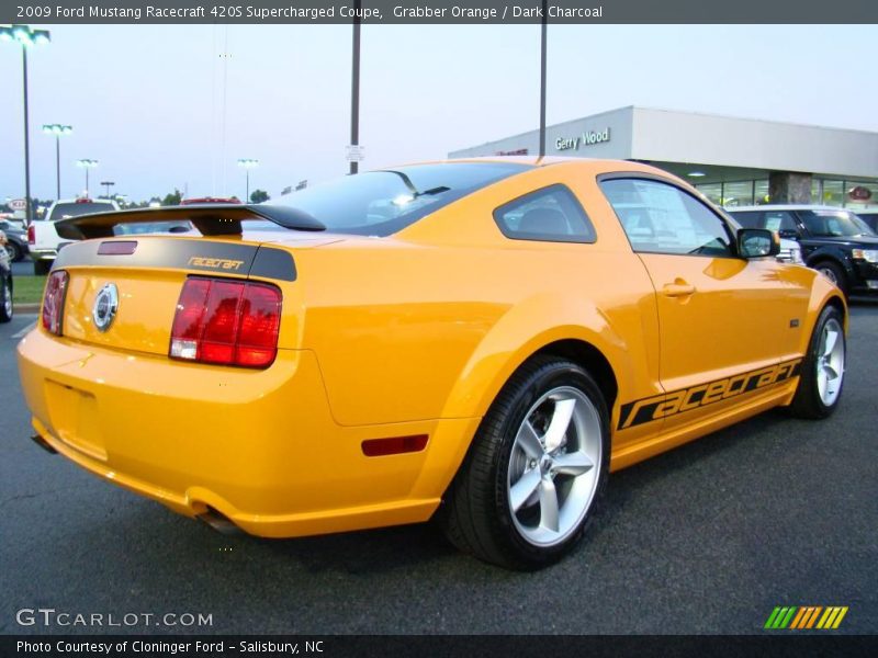 Grabber Orange / Dark Charcoal 2009 Ford Mustang Racecraft 420S Supercharged Coupe