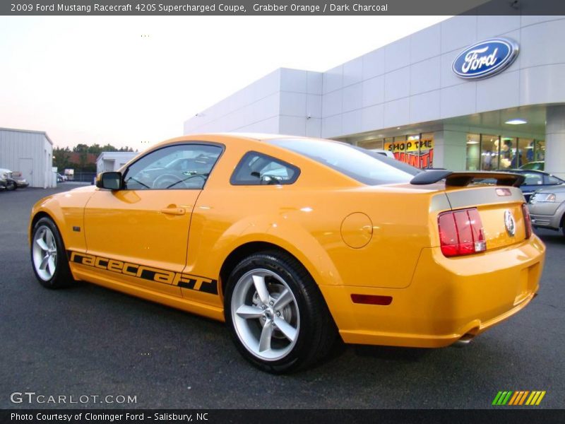 Grabber Orange / Dark Charcoal 2009 Ford Mustang Racecraft 420S Supercharged Coupe