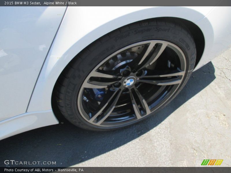 Alpine White / Black 2015 BMW M3 Sedan