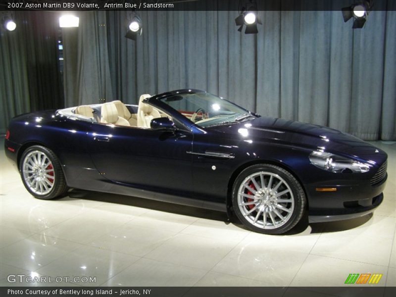 2007 Aston Martin DB9 Volante, Antrim Blue/Sandstorm, Right Side - 2007 Aston Martin DB9 Volante