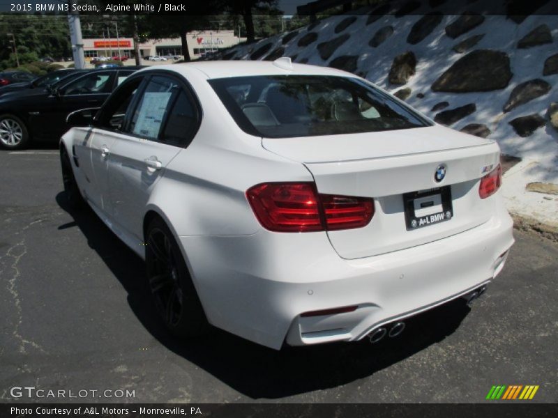 Alpine White / Black 2015 BMW M3 Sedan