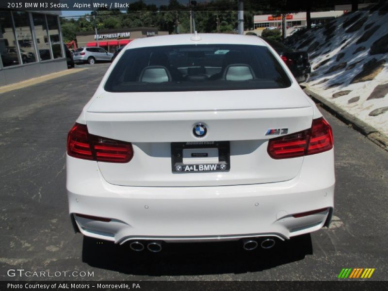 Alpine White / Black 2015 BMW M3 Sedan