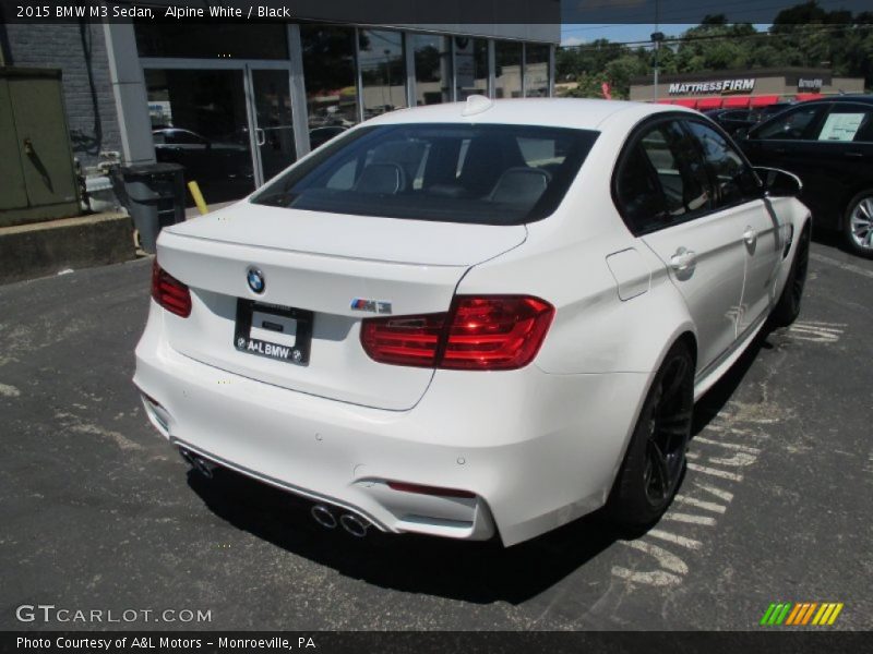 Alpine White / Black 2015 BMW M3 Sedan