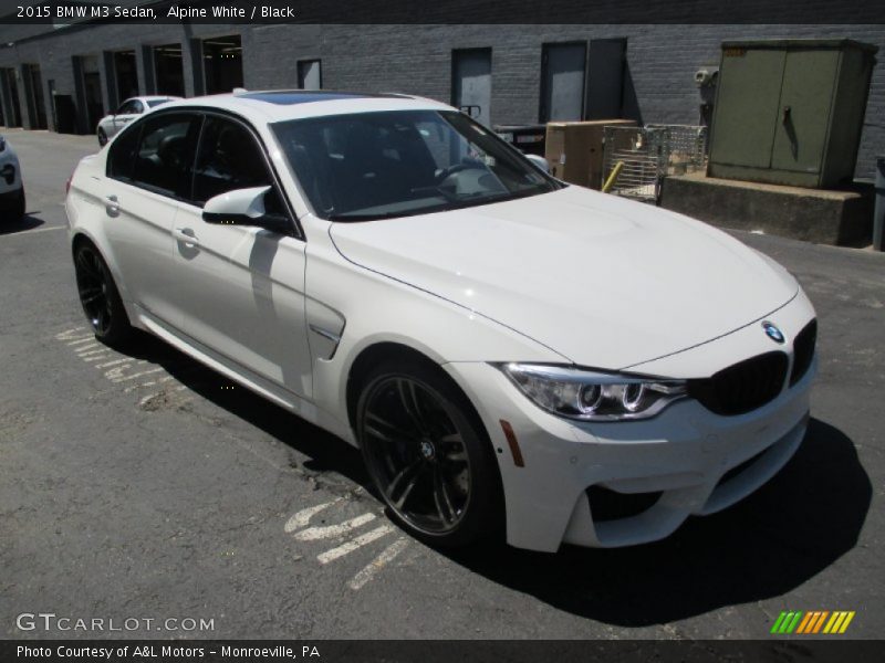 Alpine White / Black 2015 BMW M3 Sedan