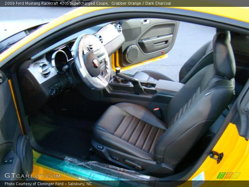 Grabber Orange / Dark Charcoal 2009 Ford Mustang Racecraft 420S Supercharged Coupe
