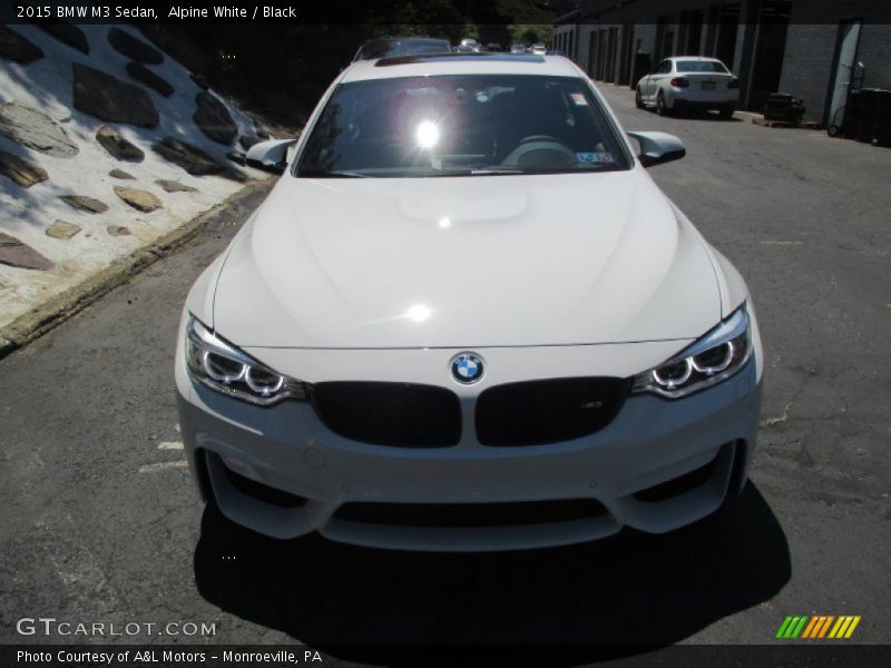 Alpine White / Black 2015 BMW M3 Sedan