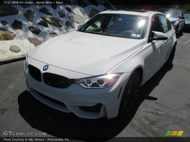Alpine White / Black 2015 BMW M3 Sedan