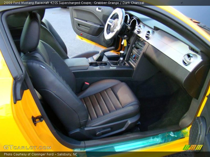 Grabber Orange / Dark Charcoal 2009 Ford Mustang Racecraft 420S Supercharged Coupe