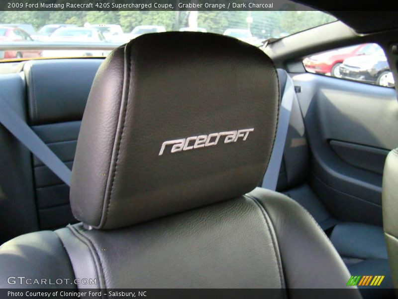Grabber Orange / Dark Charcoal 2009 Ford Mustang Racecraft 420S Supercharged Coupe