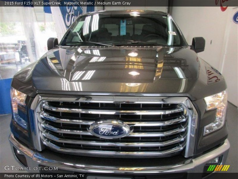 Magnetic Metallic / Medium Earth Gray 2015 Ford F150 XLT SuperCrew