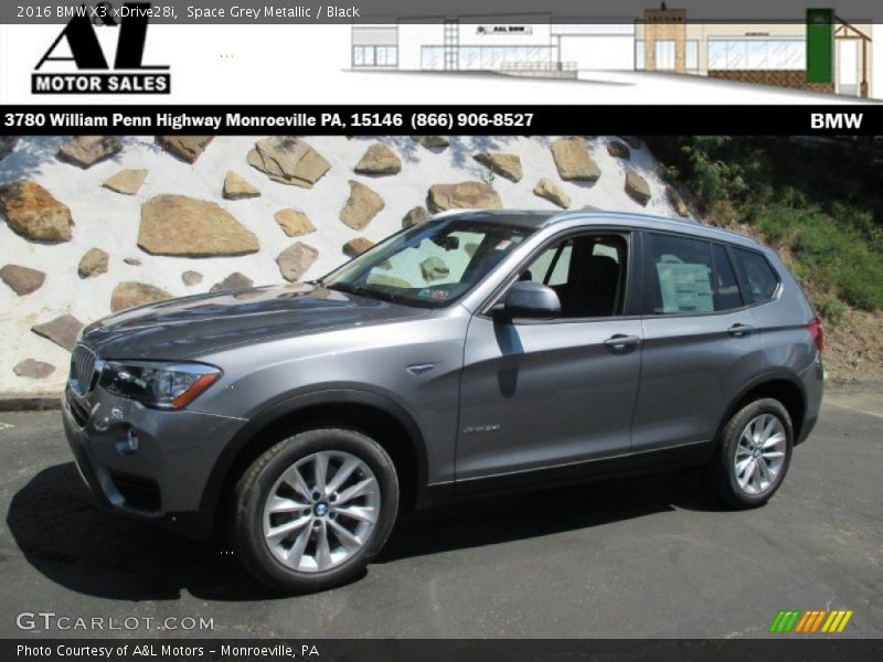 Space Grey Metallic / Black 2016 BMW X3 xDrive28i
