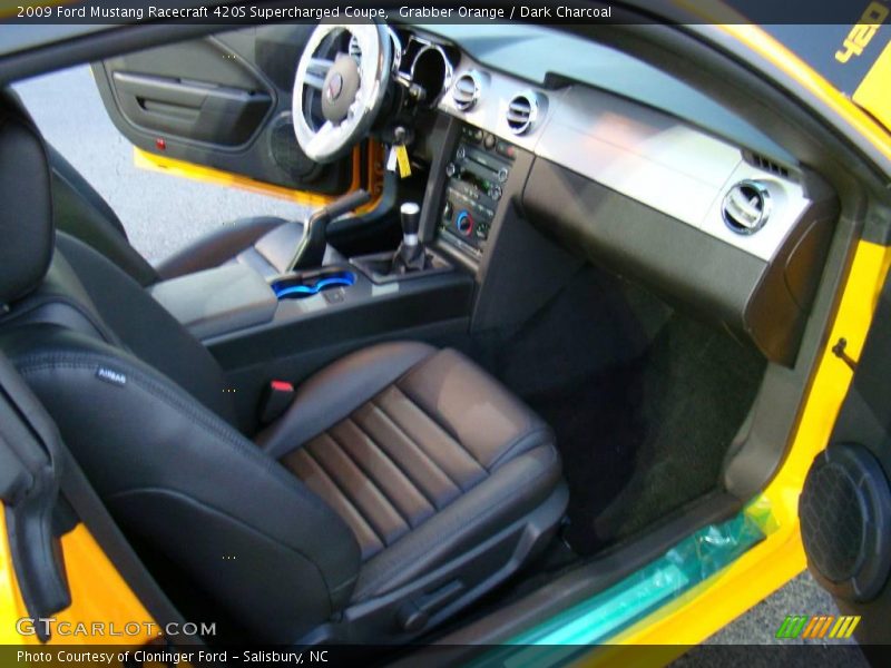 Grabber Orange / Dark Charcoal 2009 Ford Mustang Racecraft 420S Supercharged Coupe