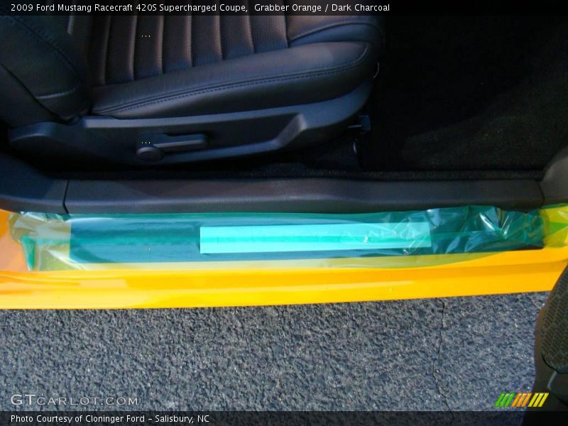 Grabber Orange / Dark Charcoal 2009 Ford Mustang Racecraft 420S Supercharged Coupe