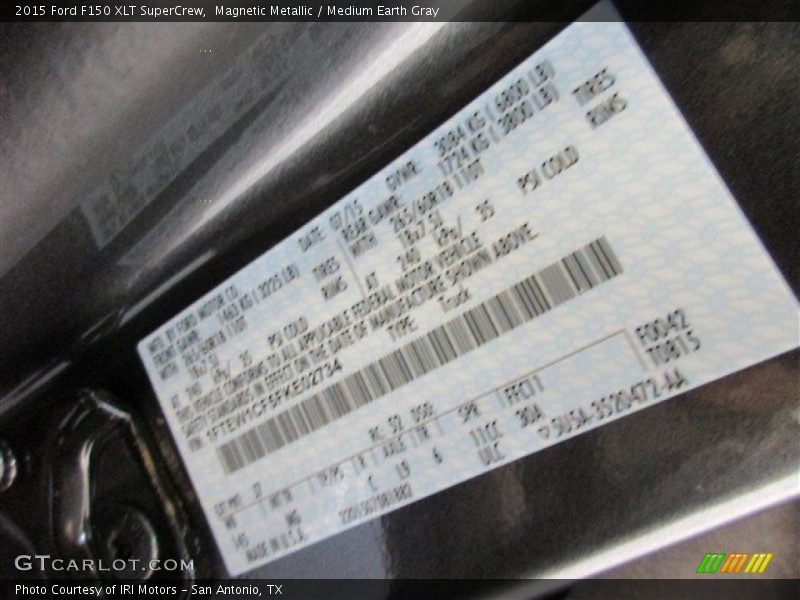 Magnetic Metallic / Medium Earth Gray 2015 Ford F150 XLT SuperCrew