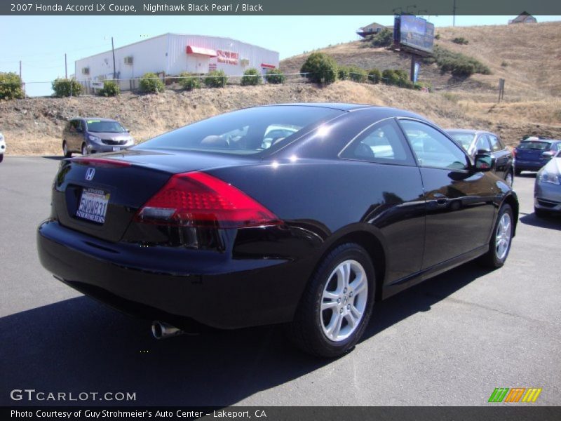 Nighthawk Black Pearl / Black 2007 Honda Accord LX Coupe