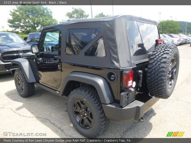 Black / Black 2015 Jeep Wrangler Sport 4x4