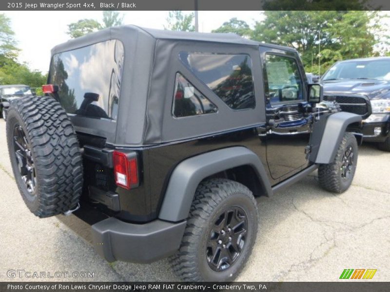 Black / Black 2015 Jeep Wrangler Sport 4x4