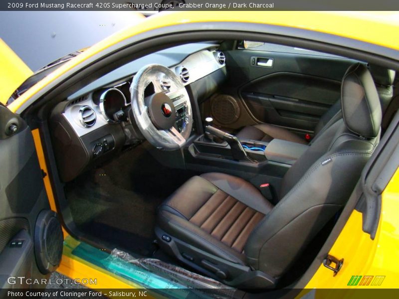 Grabber Orange / Dark Charcoal 2009 Ford Mustang Racecraft 420S Supercharged Coupe