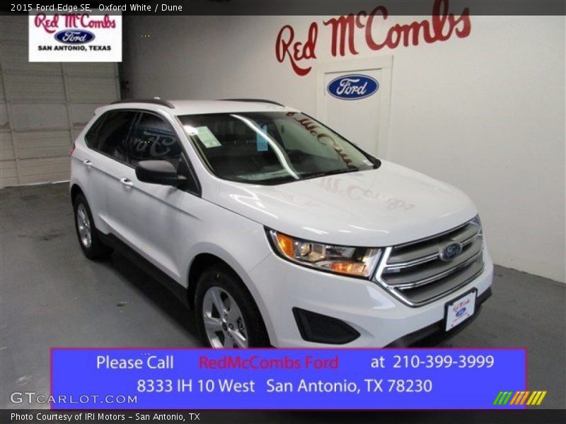 Oxford White / Dune 2015 Ford Edge SE