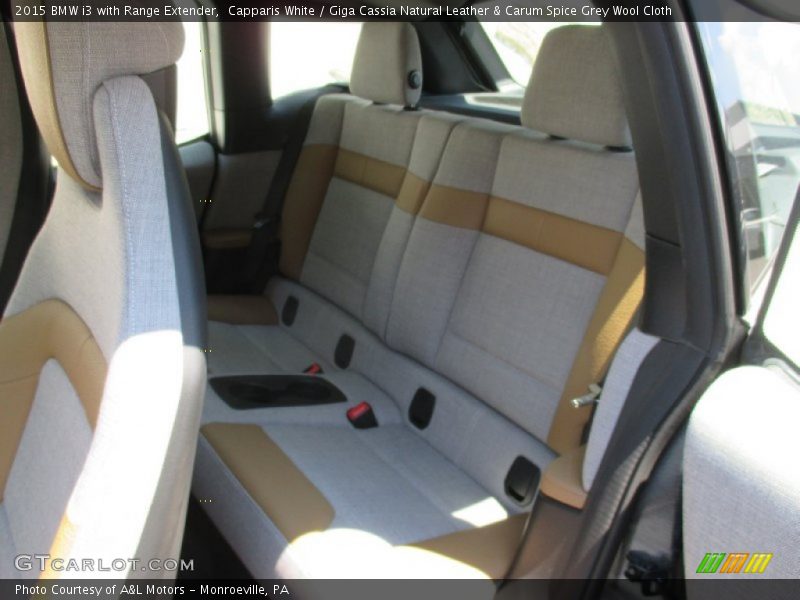 Rear Seat of 2015 i3 with Range Extender