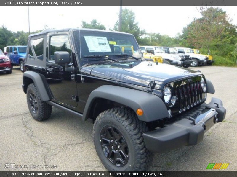 Black / Black 2015 Jeep Wrangler Sport 4x4