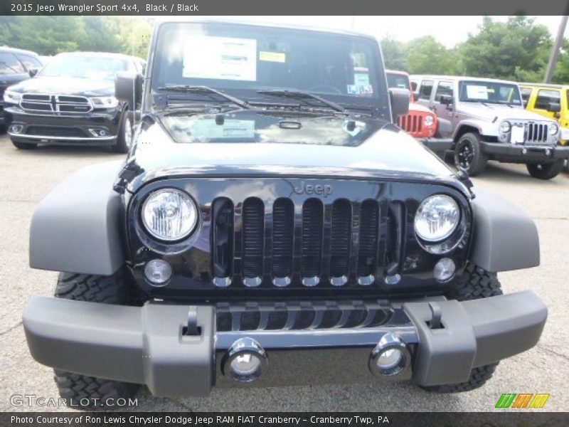 Black / Black 2015 Jeep Wrangler Sport 4x4