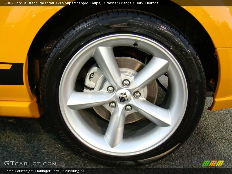 Grabber Orange / Dark Charcoal 2009 Ford Mustang Racecraft 420S Supercharged Coupe