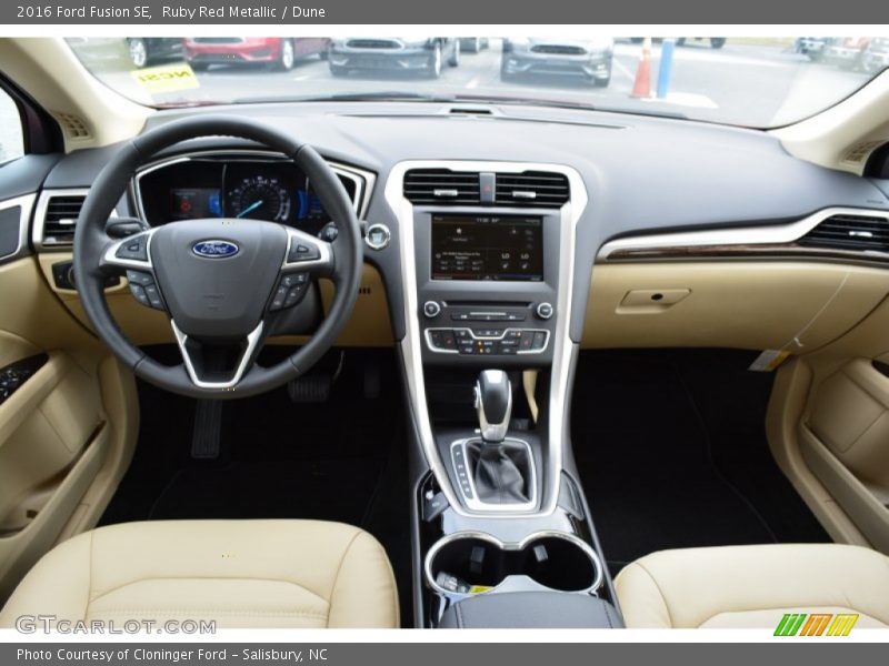 Dashboard of 2016 Fusion SE