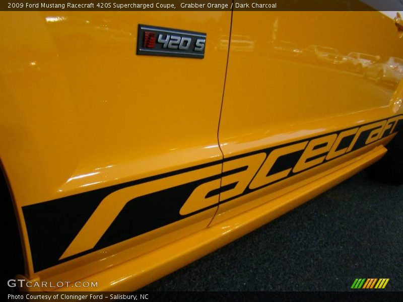 Grabber Orange / Dark Charcoal 2009 Ford Mustang Racecraft 420S Supercharged Coupe
