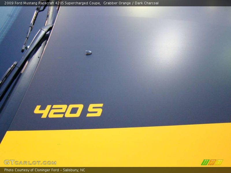 Grabber Orange / Dark Charcoal 2009 Ford Mustang Racecraft 420S Supercharged Coupe