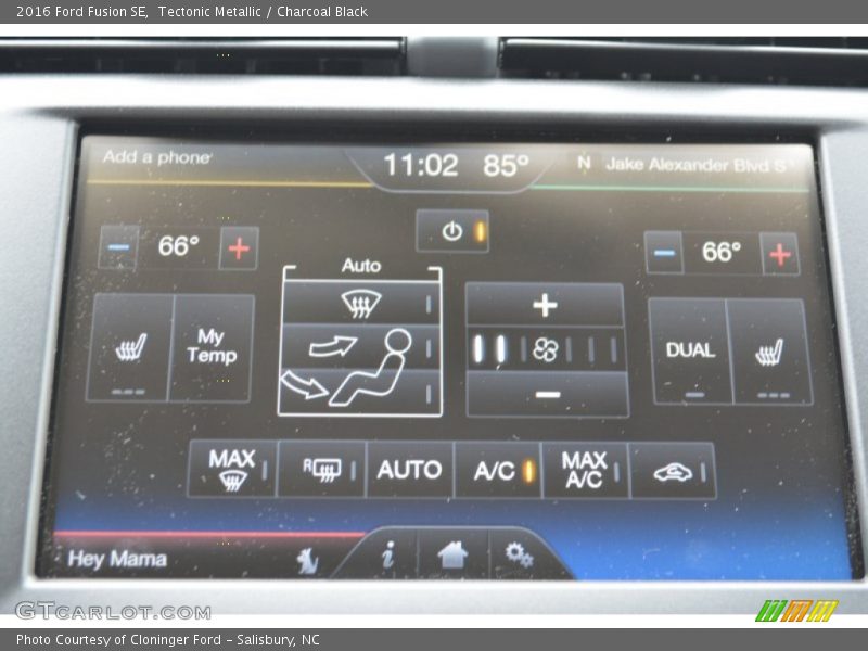 Tectonic Metallic / Charcoal Black 2016 Ford Fusion SE